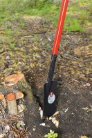 Kraftspaten Schwarz Trittschutz, Stahlrohrstiel