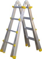 Alu-Teleskopleiter mit Stahlgelenk Typ 984/4x3