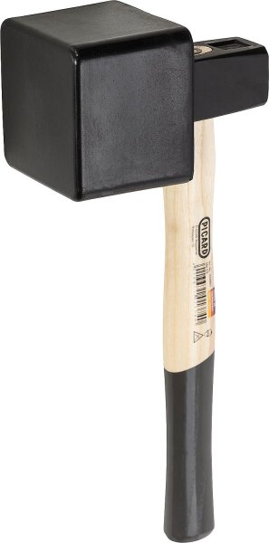 Plattenlegerhammer PICARD, 2500g, 100x95mm Gummiklotz Eschenstiel