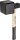 Plattenlegerhammer PICARD, 2500g, 100x95mm Gummiklotz Eschenstiel