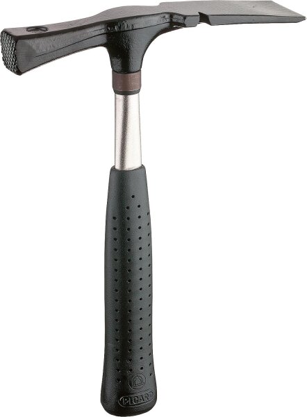 Maurerhammer PICARD Typ277 1/2, Berliner Form, 500g, mit Stahlrohrstiel