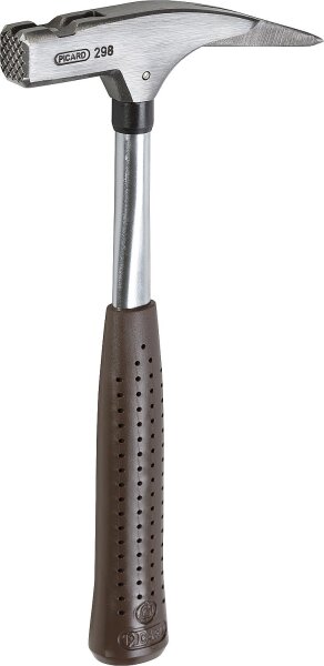 Latthammer PICARD, 600g, mit Magnet und Rohrstiel glatte Bahn