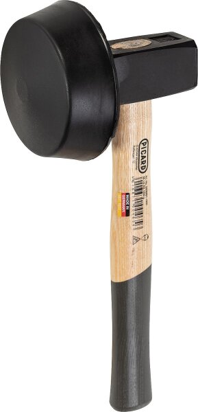 Plattenlegerhammer PICARD 2400g, D: 110m, mit rundum Gummieinsatz, Eschenstiel