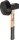 Plattenlegerhammer PICARD 2400g, D: 110m, mit rundum Gummieinsatz, Eschenstiel