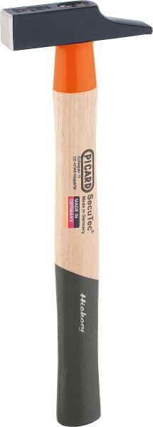 Schreinerhammer PICARD 400g, Französische Form, mit Hickory-Holzstiel