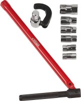 Standhahnmutterschlüssel 7 Einsätze und...