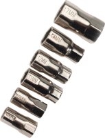 Standhahnmutterschlüssel 7 Einsätze und Greiffläche