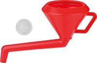Trichter ohne Sieb D: 200mm aus Polyethylen, abgewinkelt