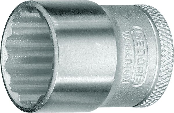Steckschlüsseleinsatz GEDORE 3/8" 12-kant, kurz, SW 13,0mm Länge 28mm