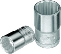 Steckschlüsseleinsatz GEDORE 3/8" 12-kant, kurz, SW 13,0mm Länge 28mm
