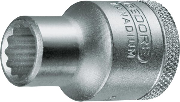 Steckschlüsseleinsatz GEDORE 1/2" 12-kant, kurz, SW 14,0mm Länge 38mm