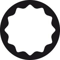 Steckschlüsseleinsatz GEDORE 1/2" 12-kant, kurz, SW 32,0mm Länge 44,5mm