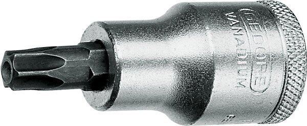 Schraubendrehereinsatz GEDORE 1/2" Innen-Torx® m. Bohrung, T30 Länge 55mm