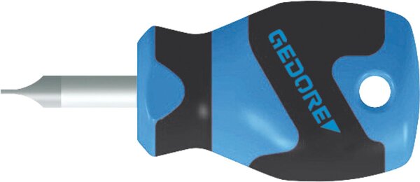 Schlitzschraubendreher GEDORE kurze Form 1,0x5,5x25mm Gesamtlänge: 81mm
