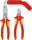 Zangen-Set KNIPEX 3-teilig best. aus Seitenschneider, Installationszange und Abmantler