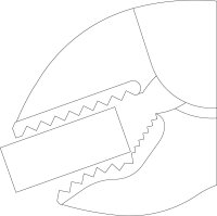Gripzange GEDORE Länge 185mm