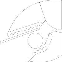 Gripzange GEDORE Länge 185mm