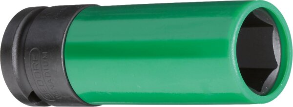 Kraftschraubereinsatz GEDORE 1/2", 6-kant, lang, SW 19 mit Schutzhülse