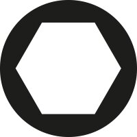 Kraftschraubereinsatz GEDORE 1/2", 6-kant, lang, SW 19 mit Schutzhülse