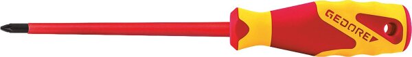 Pozidrivschraubendreher VDE GEDORE PZ2x100mm Gesamtlänge: 210mm