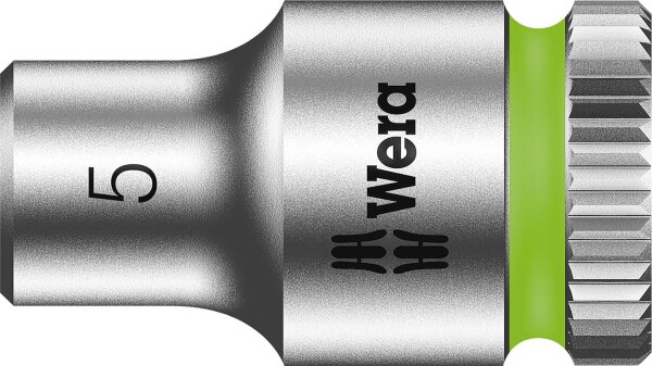 Außensechskant-Steckschlüsseleinsatz Wera 8790 HMA mit 1/4"-Antrieb, metrisch, kurz, SW 5,0 x 23 mm