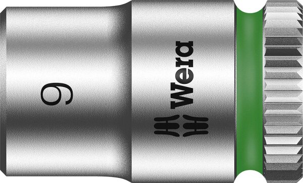 Außensechskant-Steckschlüsseleinsatz Wera 8790 HMA mit 1/4"-Antrieb, metrisch, kurz, SW 9,0 x 23 mm