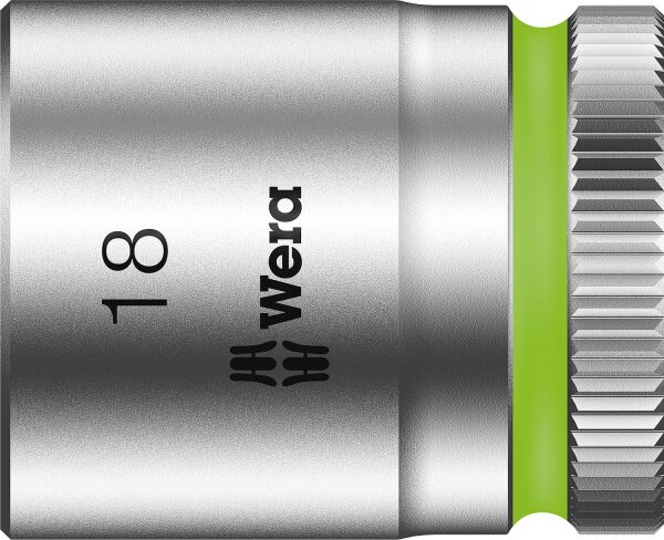 Außensechskant-Steckschlüsseleinsatz Wera 8790 HMB mit 3/8"-Antrieb, metrisch, kurz, SW 18,0 x 30 mm