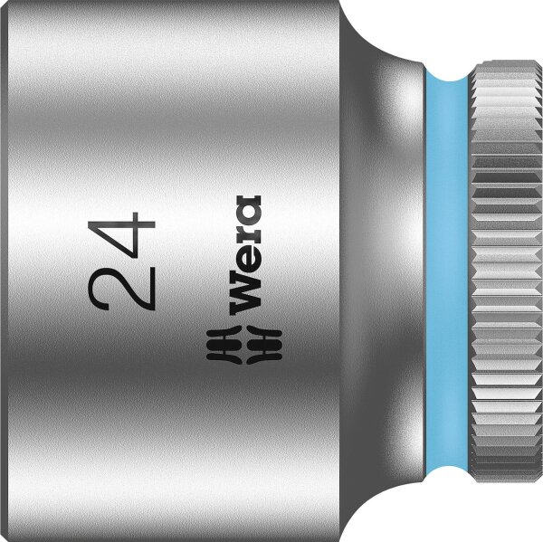 Außensechskant-Steckschlüsseleinsatz Wera 8790 HMB mit 3/8"-Antrieb, metrisch, kurz, SW 24,0 x 30 mm