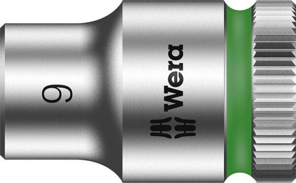 Außensechskant-Steckschlüsseleinsatz Wera 8790 HMB mit 3/8"-Antrieb, metrisch, kurz, SW 9,0 x 29 mm