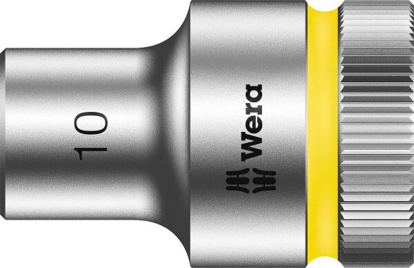Außensechskant-Steckschlüsseleinsatz Wera 8790 HMC mit 1/2"-Antrieb, metrisch, kurz, SW 10,0 x 37 mm