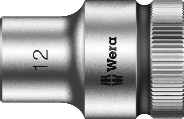 Außensechskant-Steckschlüsseleinsatz Wera 8790 HMC mit 1/2"-Antrieb, metrisch, kurz, SW 12,0 x 37 mm