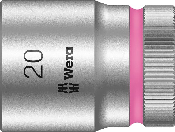 Außensechskant-Steckschlüsseleinsatz Wera 8790 HMC mit 1/2"-Antrieb, metrisch, kurz, SW 20,0 x 37 mm