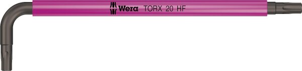 Torx®-Winkelschlüssel Wera 967 SL TORX® HF, Multicolour, ummantelt, BlackLaser, mit Haltefunktion, T20 x 96 mm