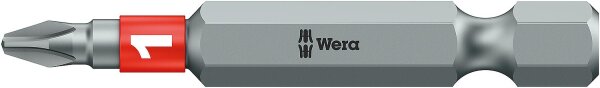 Phillips-Bit Wera 851/4 BTZ mit 1/4"-Antrieb, lang, Zähhart mit BiTorsions-Zone, PH1 x 50 mm