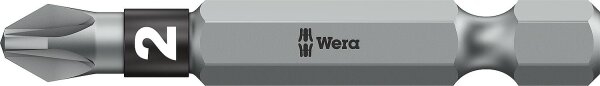Pozidriv-Bit Wera 855/4 BTZ mit 1/4"-Antrieb, lang, Zähhart mit BiTorsions-Zone, PZ2 x 50 mm