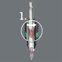 Bit WERA Pozidriv BiTorsion PZ3x50mm