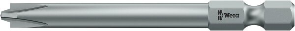 PlusMinus Phillips/Schlitz-Bit Wera 851/4 PH/S mit 1/4"-Antrieb, lang, Zähhart, SL/PH1 x 70 mm