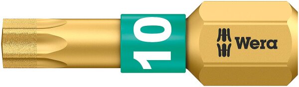 Torx®-Bit Wera 867/1 BDC mit 1/4"-Antrieb,diamantbeschichtet mit BiTorsions-Zone, T20 x 25 mm