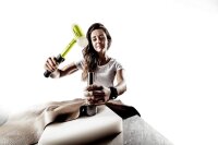 SUPERCRAFT-Schonhammer, rückschlagfrei, mit bruchsicherem Stahlrohrstiel, gelb lackiert, Ø 30 mm, Nylon