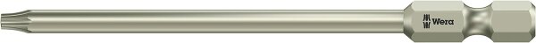 Torx®-TH (mit Bohrung) Bit Wera 3867/4 TORX® BO mit 1/4"-Antrieb, lang, Edelstahl, T10H x 89 mm
