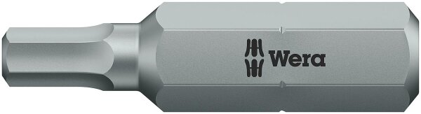 Innensechskant-Bit Wera 840/2 Z mit 5/16"-Antrieb, metrisch, kurz, Zähhart, Hex-Plus, SW 4,0 x 30 mm