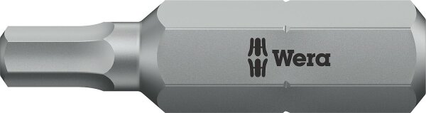 Innensechskant-Bit Wera 840/2 Z mit 5/16"-Antrieb, metrisch, kurz, Zähhart, Hex-Plus, SW 5,0 x 30 mm