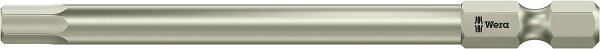 Innensechskant-Bit Wera 3840/4 mit 1/4"-Antrieb, metrisch, lang, Edelstahl, Hex-Plus, SW 5,0 x 89 mm