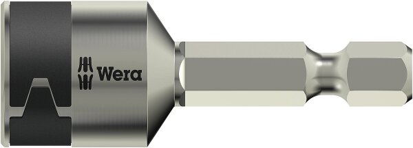 Außensechskant-Steckschlüsseleinsatz Bit Wera 3869/4 mit 1/4"-Antrieb, metrisch, Edelstahl mit Haltefeder, SW 7,0 x 50 mm