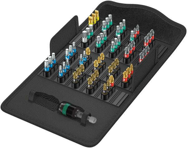 Bitset WERA Bit-Safe BiTorsion 1 61-teilig mit Bithalter