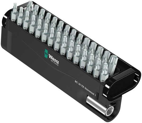 Bitset WERA Bit-Check Universal 1 30-teilig TX mit Universalhalter