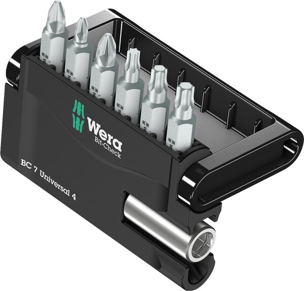 Bitset WERA Bit-Check Universal 4 7-teilig mit Universalhalter