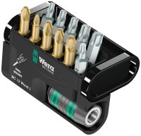 Bitset WERA Bit-Check Wood 1 12-teilig mit Universalhalter