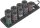 Satz Kraftschraubereinsatz WERA 9-teilig 1/2", 6-kant, SW 13,0 - 21,0, kurz