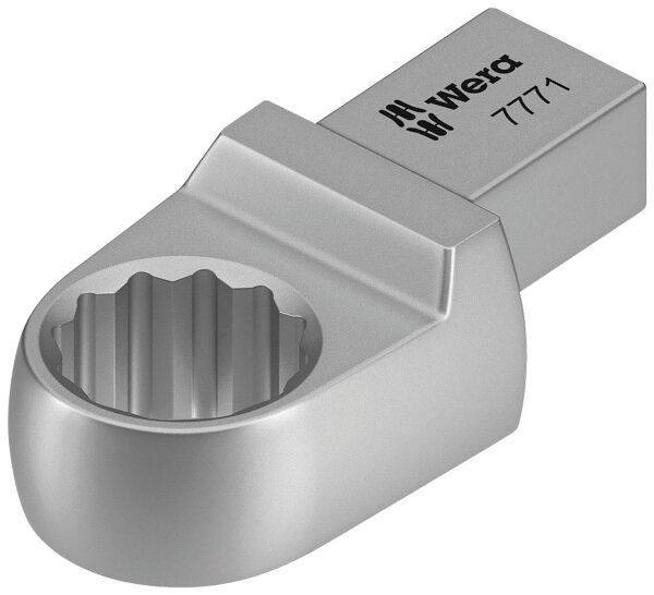 Einsteck-Ringschlüssel Wera 7771, 9 x 12mm Anschluss, Form B, SW 14,0 mm